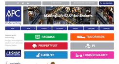 Desktop Screenshot of apcunderwriting.com