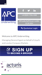 Mobile Screenshot of apcunderwriting.com